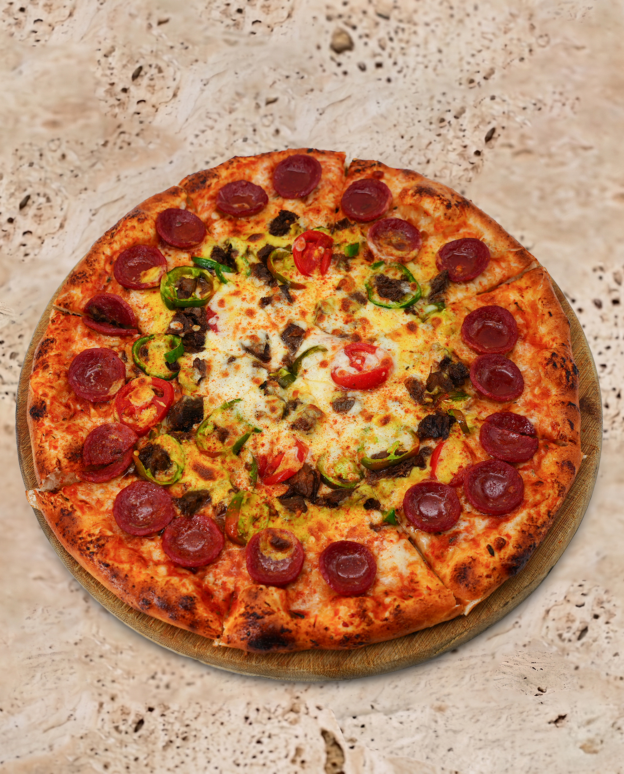 Pizza Emmoğlu Acı Sever Büyük Boy