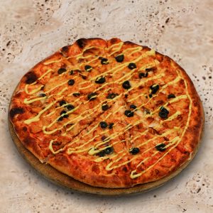 Pizza Tavuklu Ballı Hardallı Büyük Boy