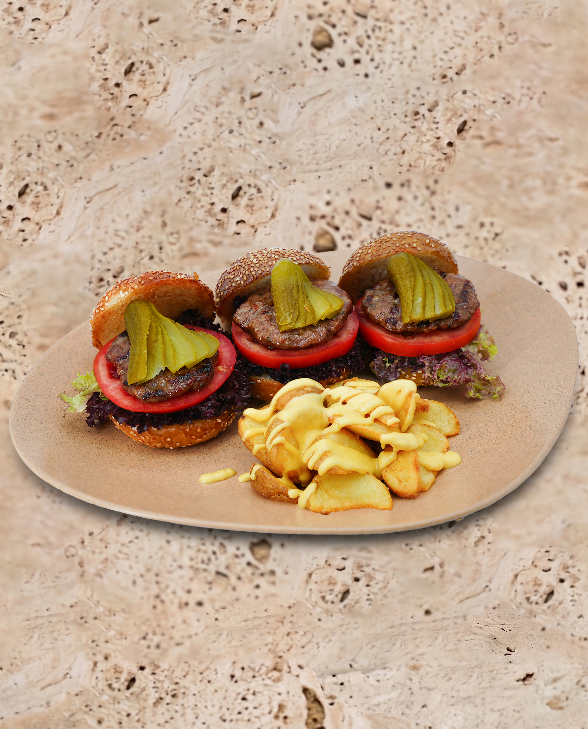 HAMBURGER ÜÇLÜ MİNİ BEEF