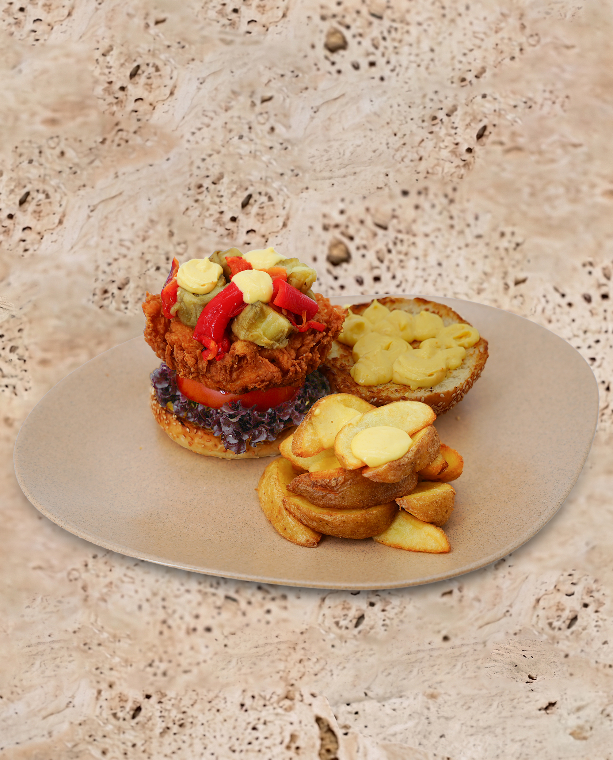 HAMBURGER KÖZLÜ CHICKEN