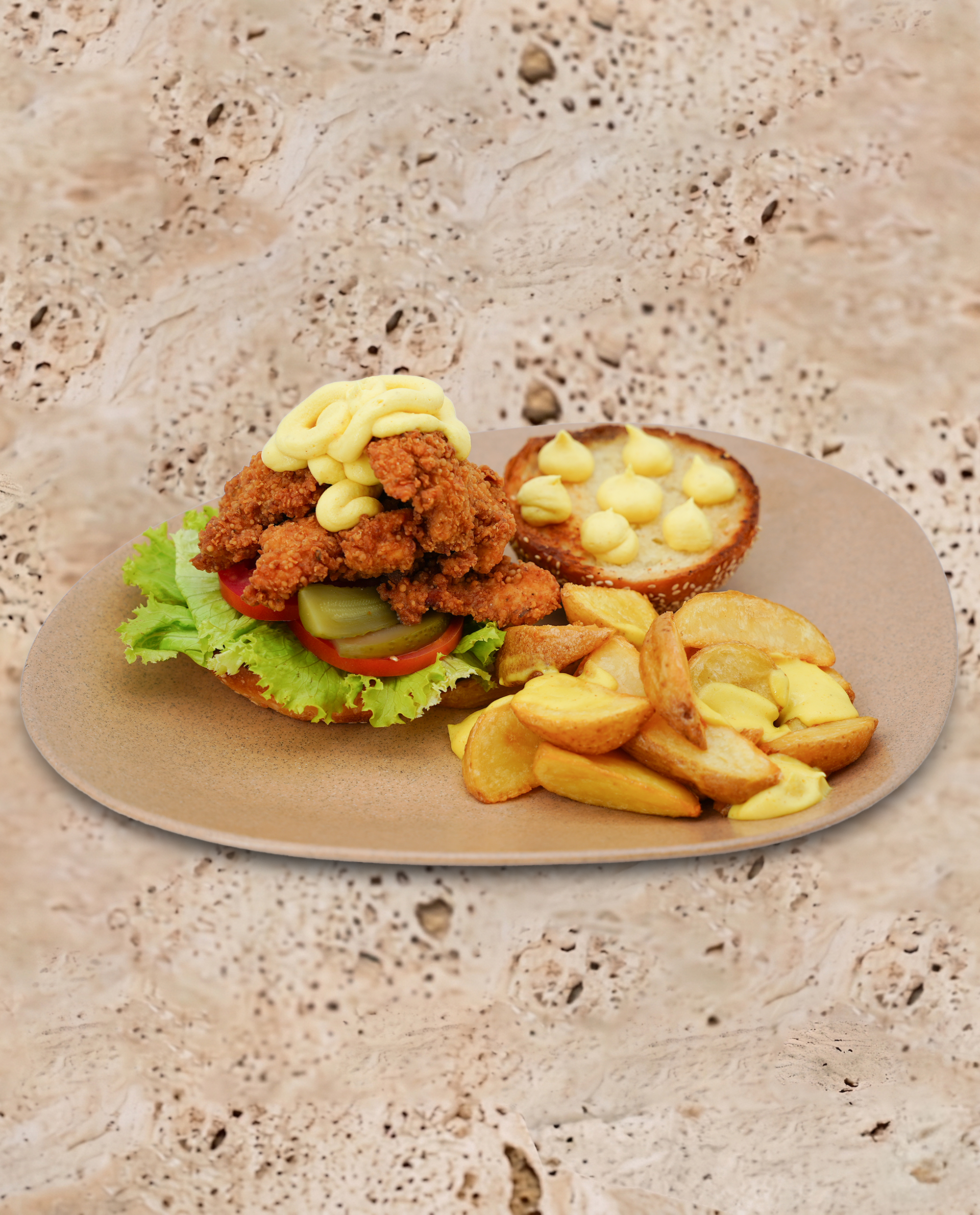HAMBURGER CHEESE CHICKEN