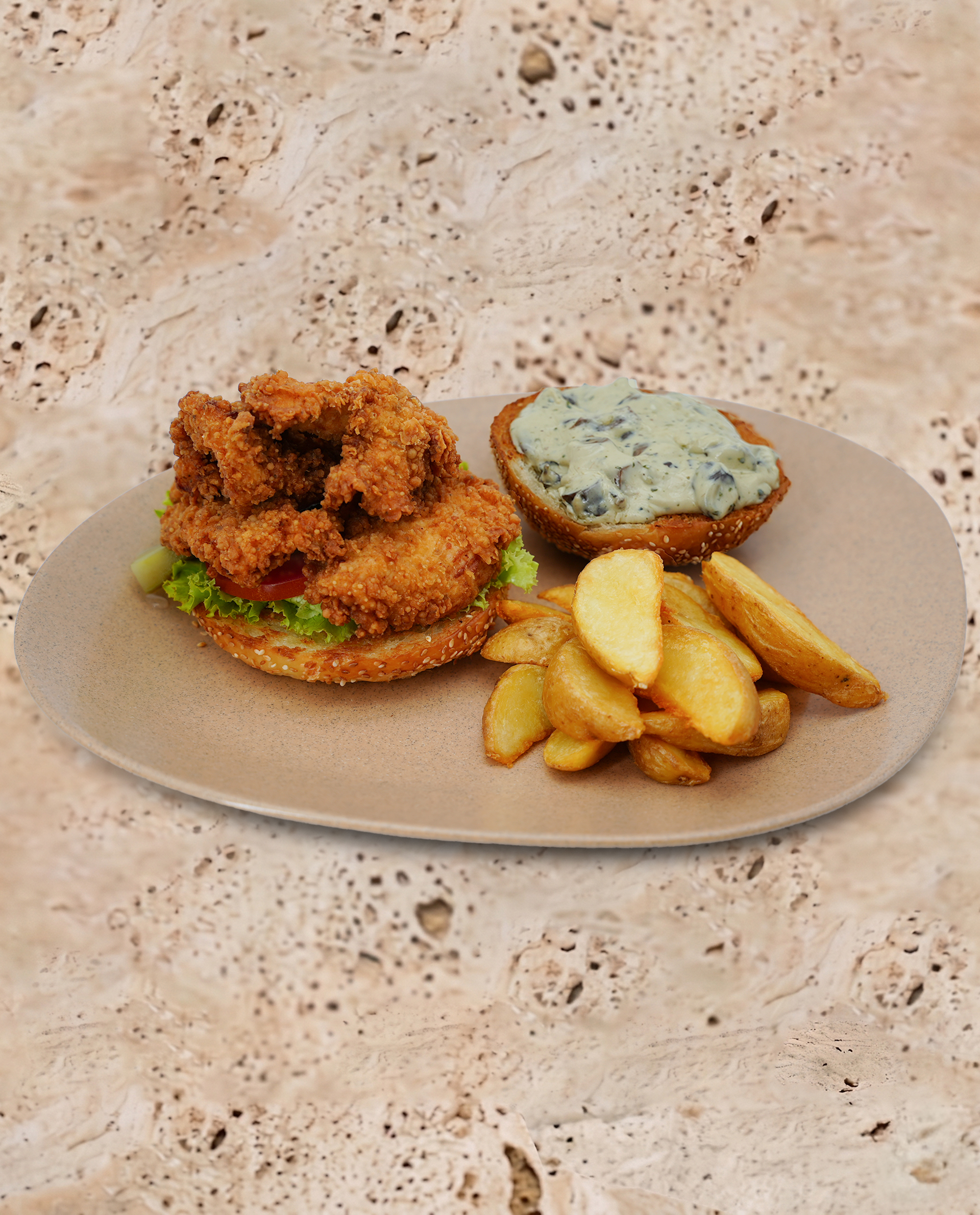 HAMBURGER MUSHROOM CHICKEN